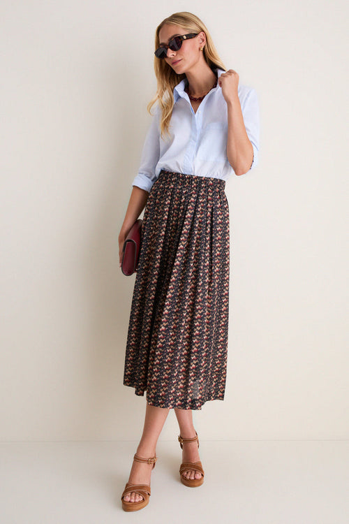 Abstract Alps Dixon Midi Skirt