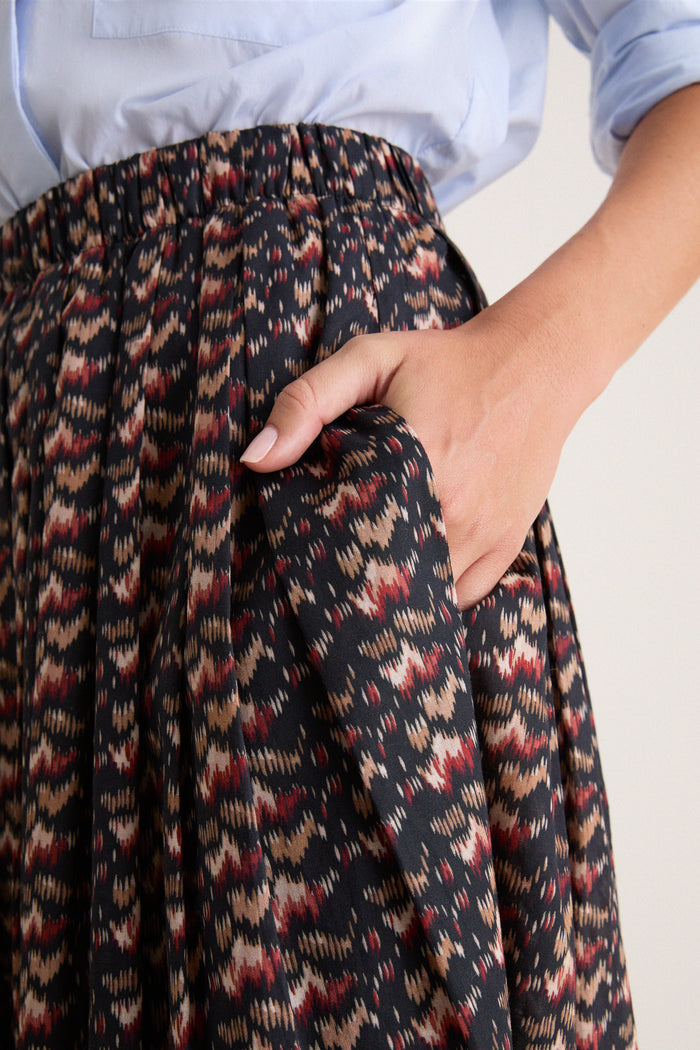 Abstract Alps Dixon Midi Skirt