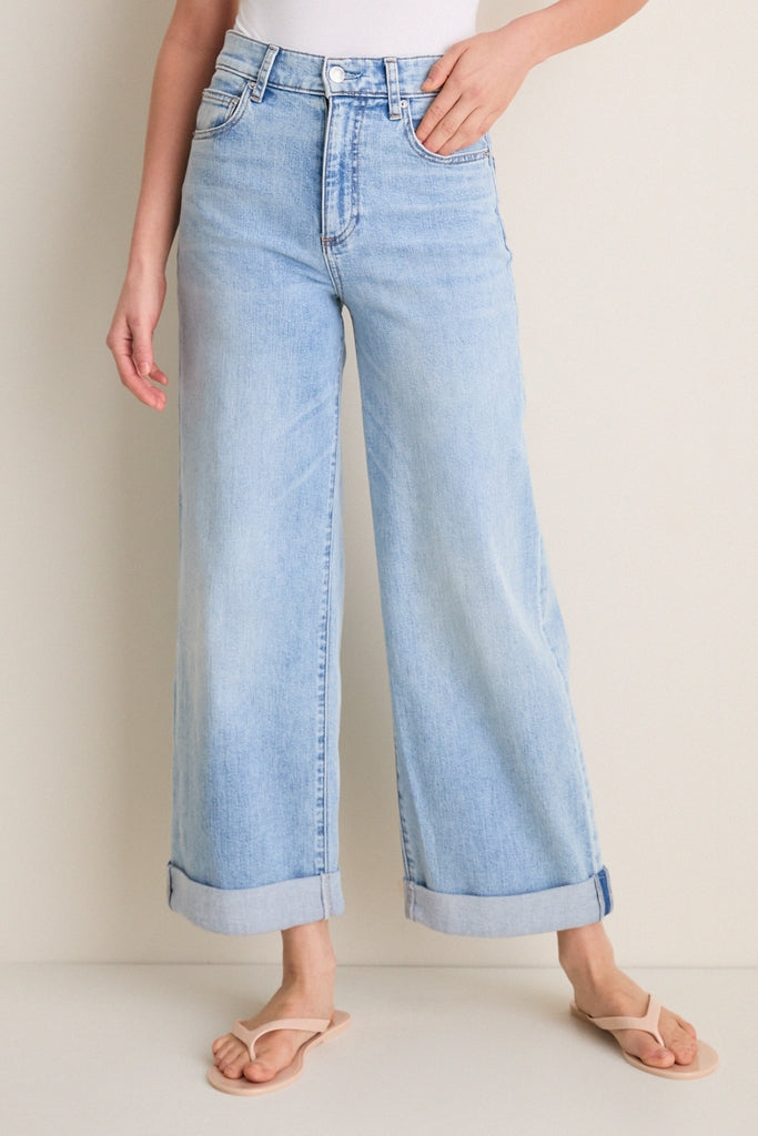 American Beauty High Rise Column Jean with Double Cuff