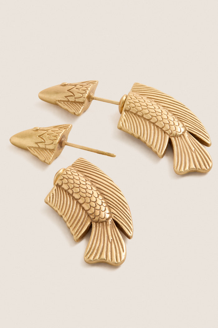 Antique Brass Neemo Earrings
