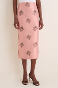 Apricot Jacquard Ellington Skirt