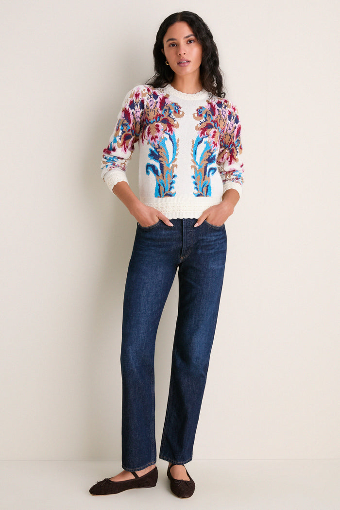 Arabesque Off-White Knit Sweater