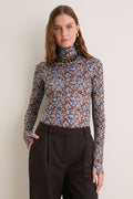 Autumn Vine Blue Viento Turtleneck
