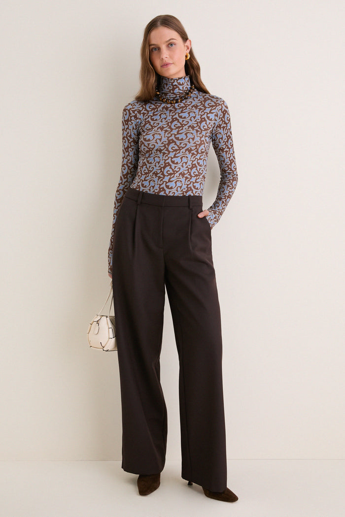 Autumn Vine Blue Viento Turtleneck