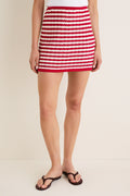 Avenue Stripe Knit Emery Mini Skirt
