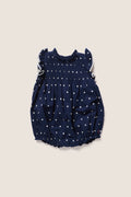 Baby Girls Navy Dot Jaipur Bubble
