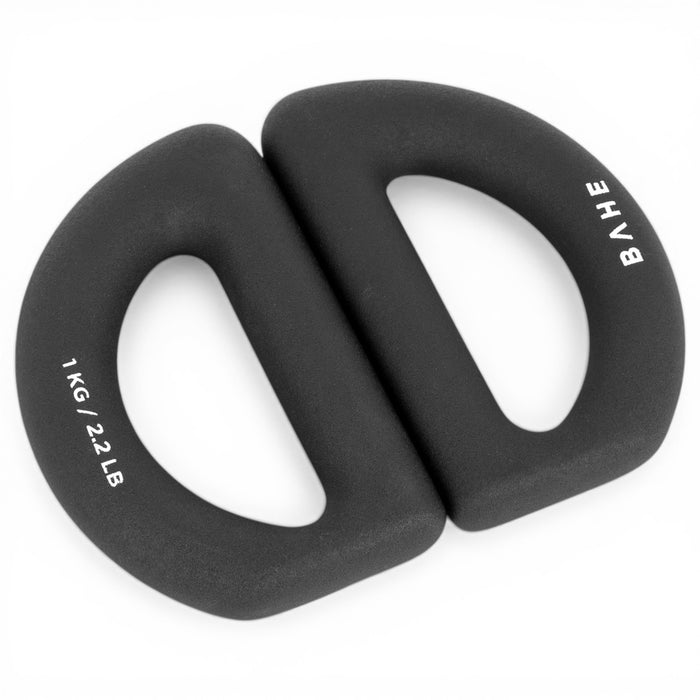 BAHE Halo Weight 1kg Pair Black