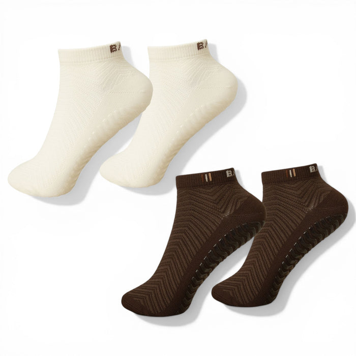 BAHE Studio Yoga / Pilates Grippy Ankle Socks 2-Pack