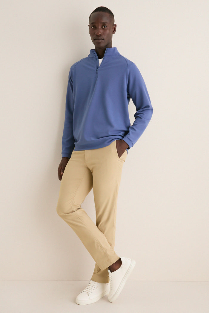 Bali Blue Cradle Pique Performance Pullover