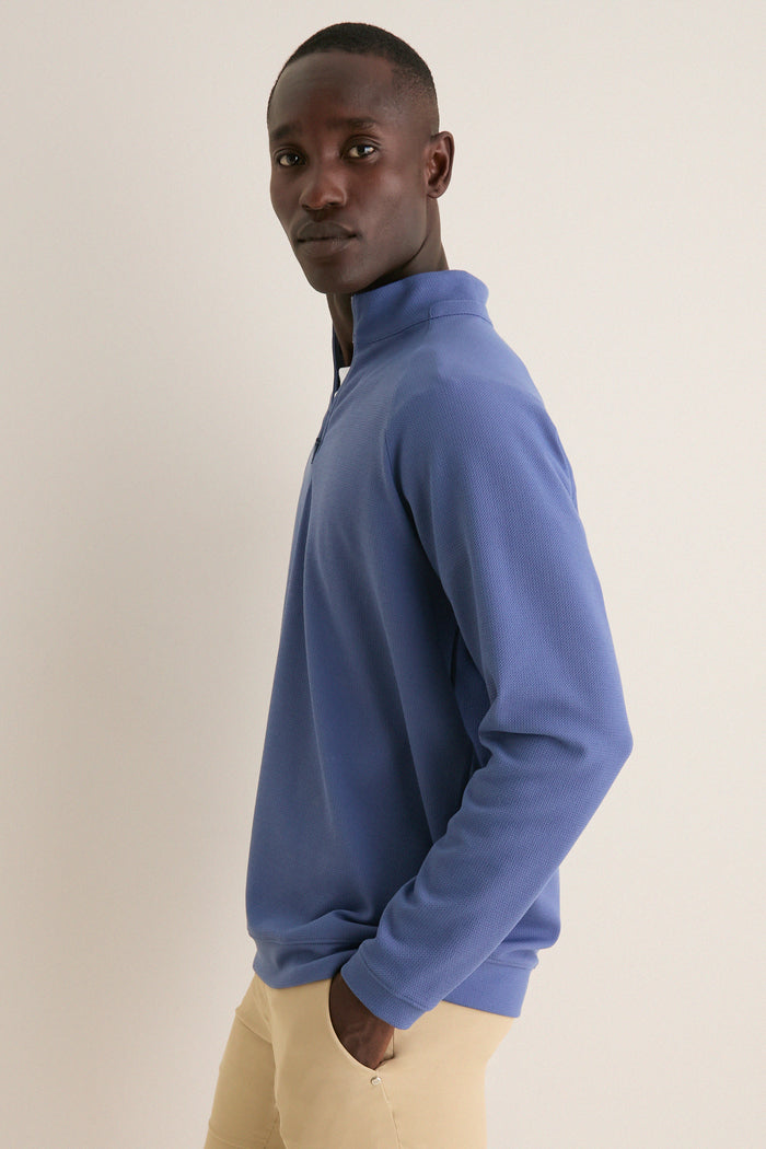 Bali Blue Cradle Pique Performance Pullover
