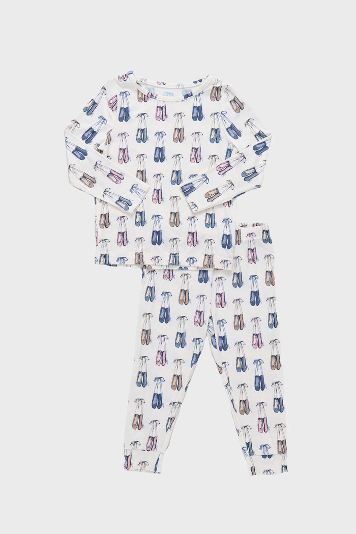 Ballet Slippers Kids Bamboo Pj Set