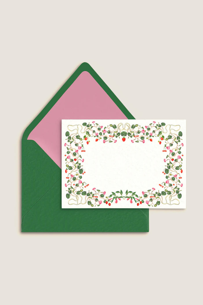 Berry Pom Pom Stationery