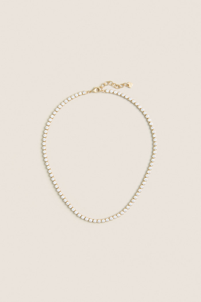 Bezel Tennis Necklace