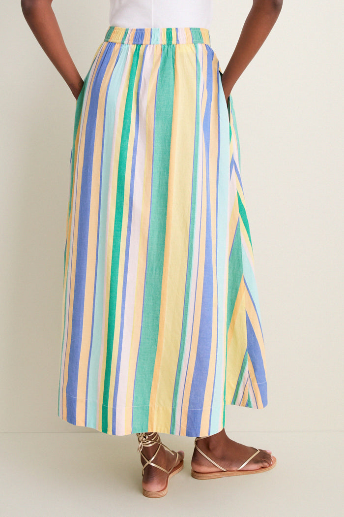 Bianca Yarn Dye Stripe Porto Maxi Skirt