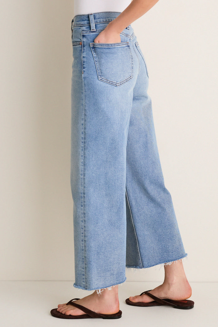 Bistro High Rise Ultra Wide Leg Lana Crop