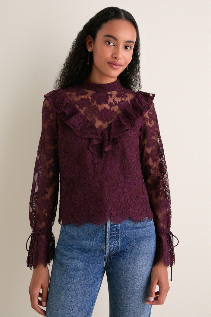 Bitter Chocolate Morticia Blouse
