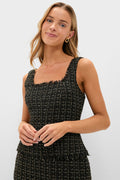 Black and Gold Corset Matteson Top