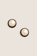 Black and Pearl Onyx Earrings