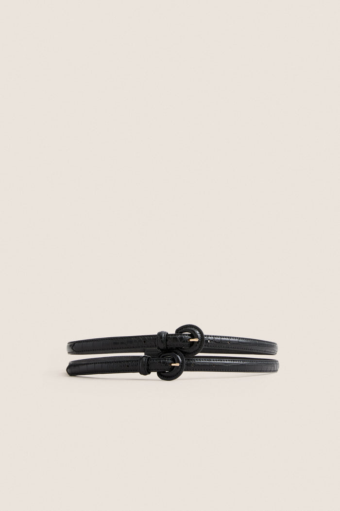 Black Double Strap Belt