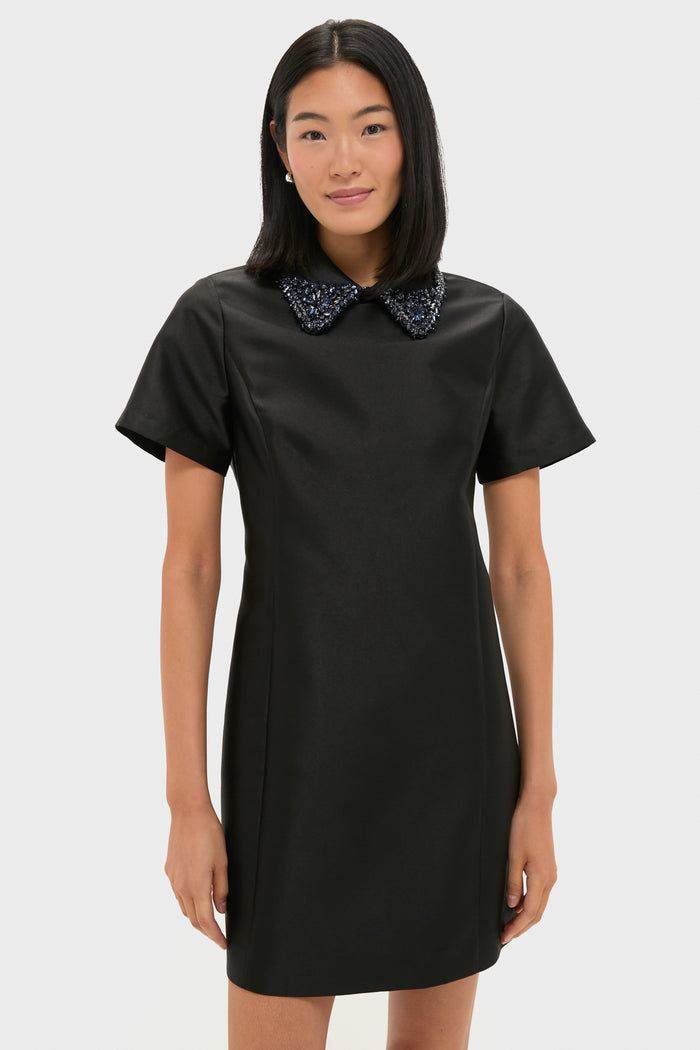 Black Embellished Aurelie Dress