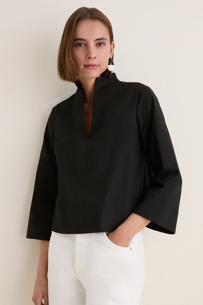 Black Long Sleeve Celeste Top