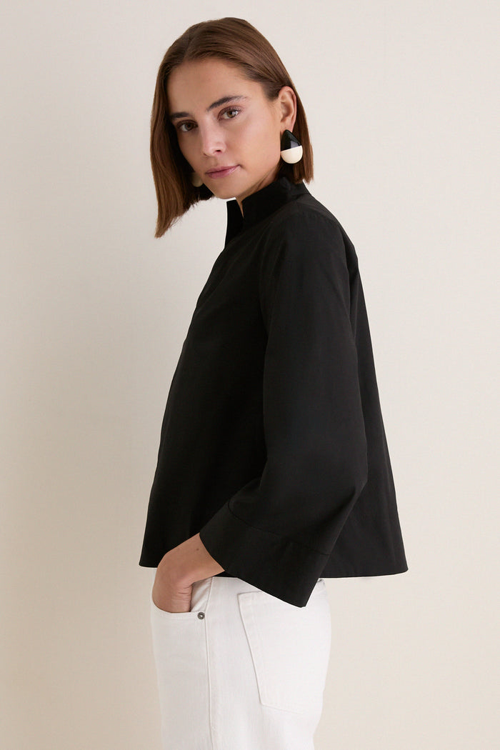 Black Long Sleeve Celeste Top
