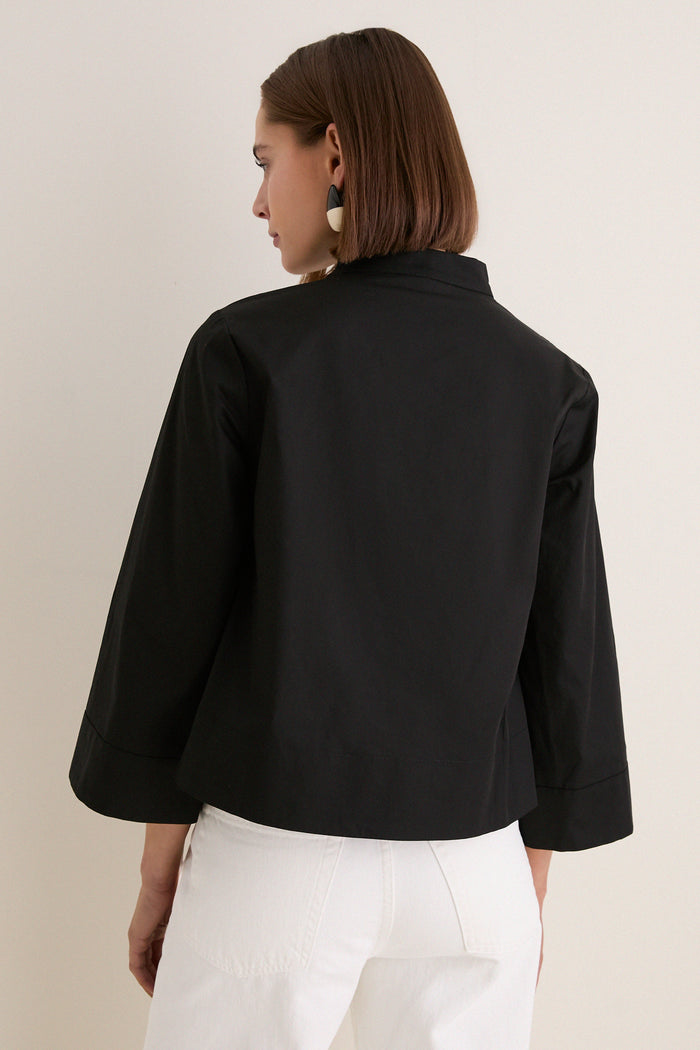 Black Long Sleeve Celeste Top