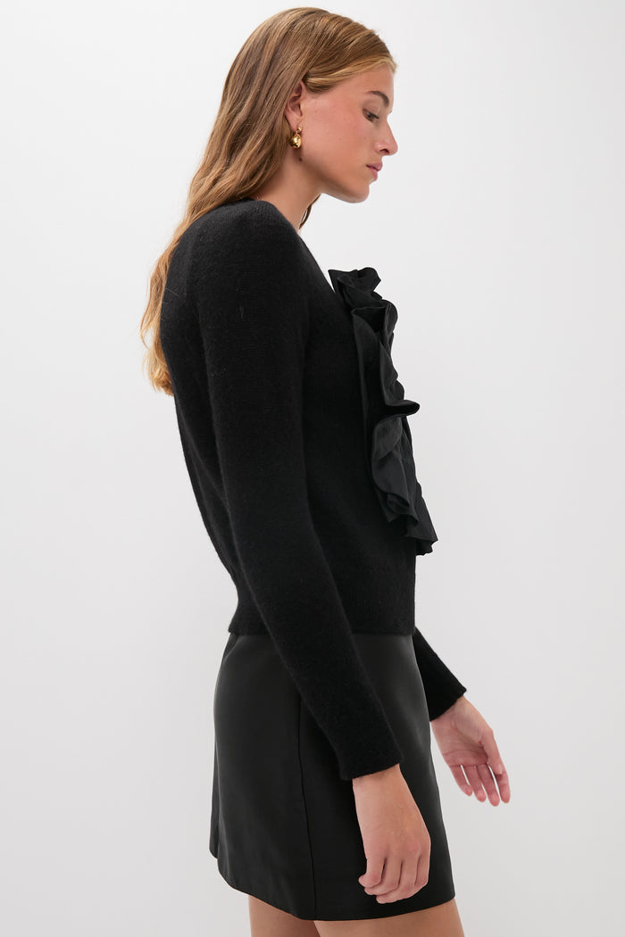 Black Memoria Pura Knitted Embellished Sweater