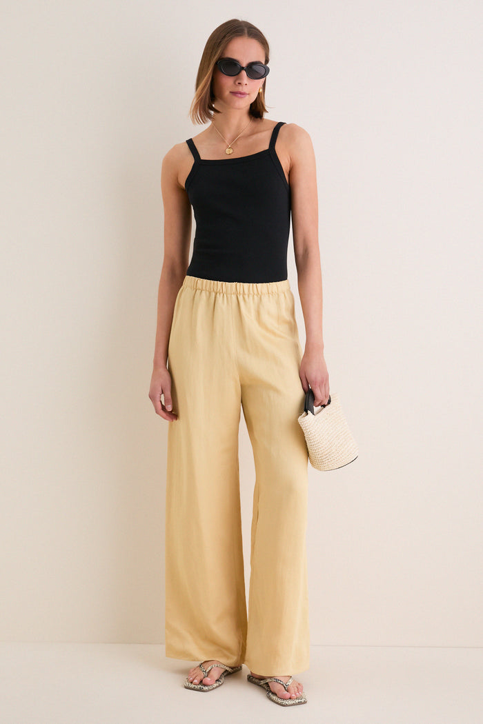 Black Nando Square Neck Tank