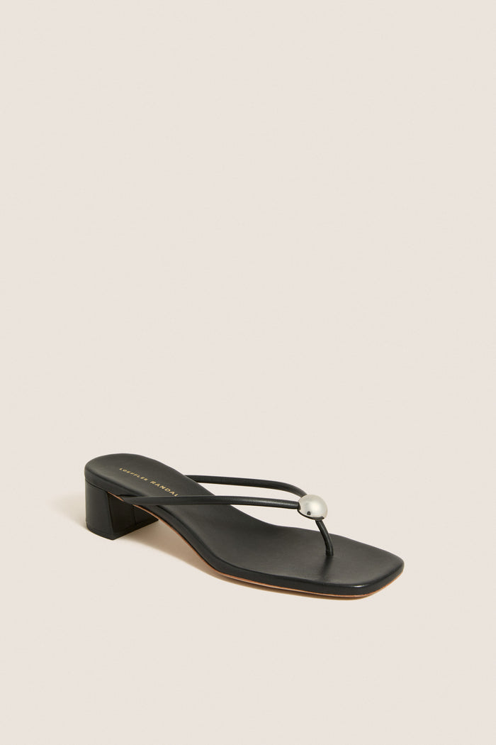 Black Nappa Odessa Sandals