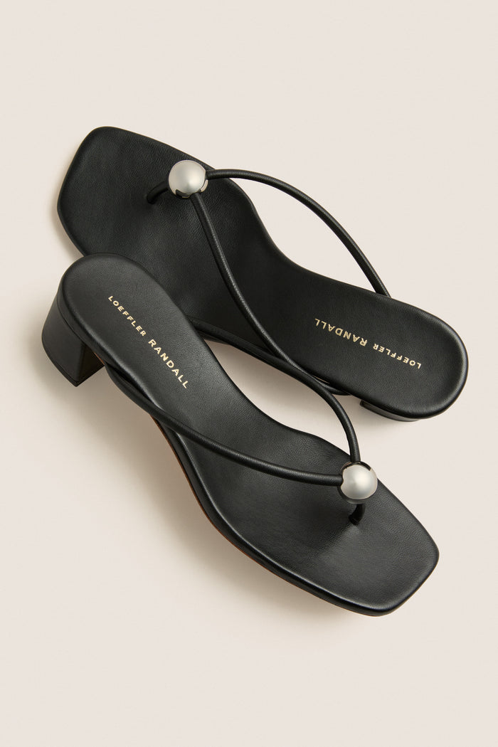 Black Nappa Odessa Sandals