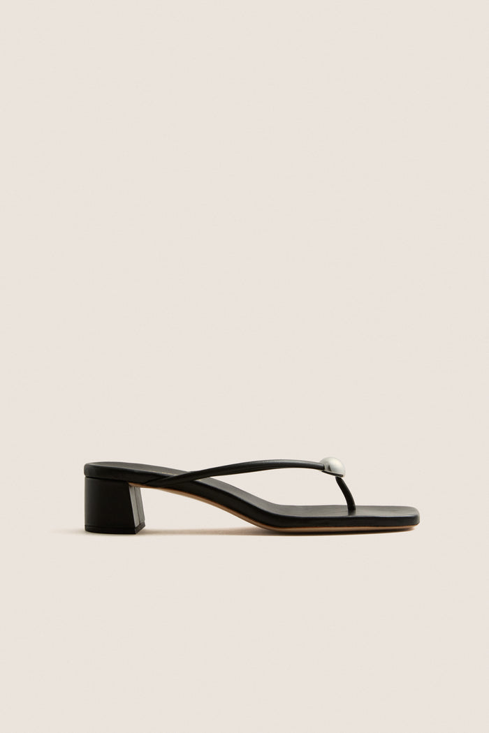 Black Nappa Odessa Sandals