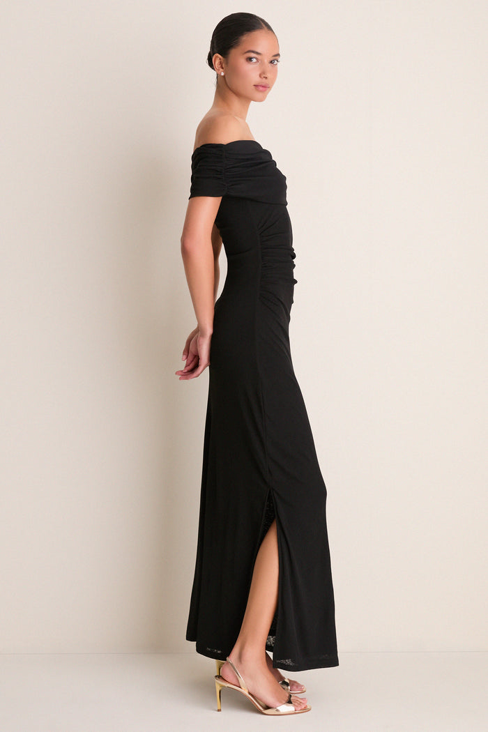 Black Rue Mesh Maxi Dress