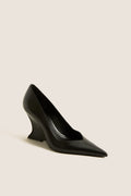 Black Sienna Wedge Heels