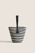 Black Sisal Single Handle Basket