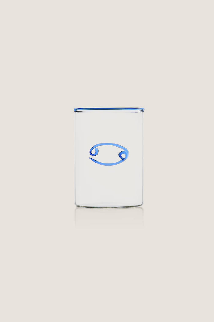 Blue Cancer Lowball Glass (Set of 2)