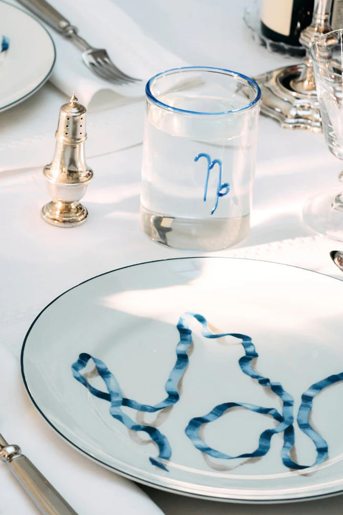 Blue Capricorn Lowball Glass (Set of 2)