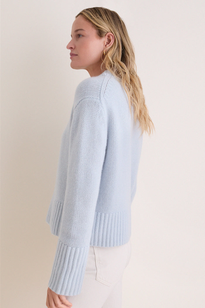 Blue Cashmere Pearce Crewneck