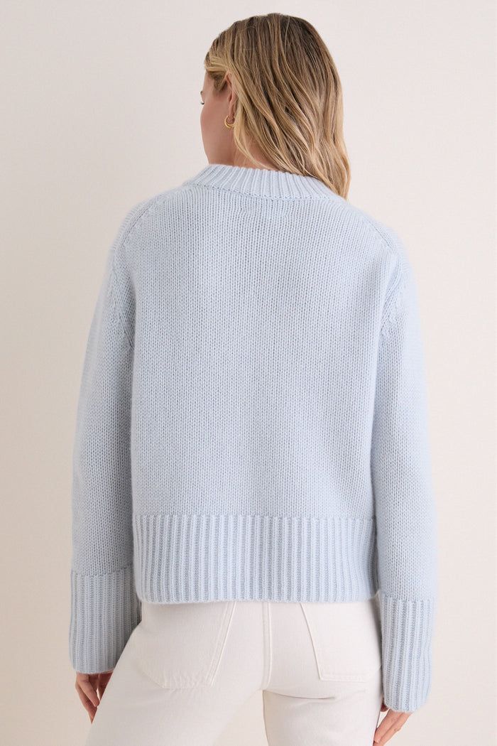Blue Cashmere Pearce Crewneck
