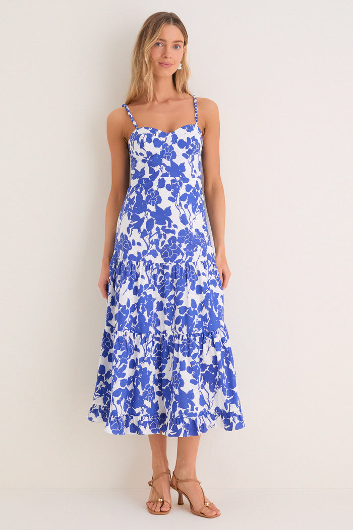Blue Floral Rachel Maxi Dress