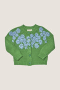 Blue Flower Embroidery Blossom Sweater