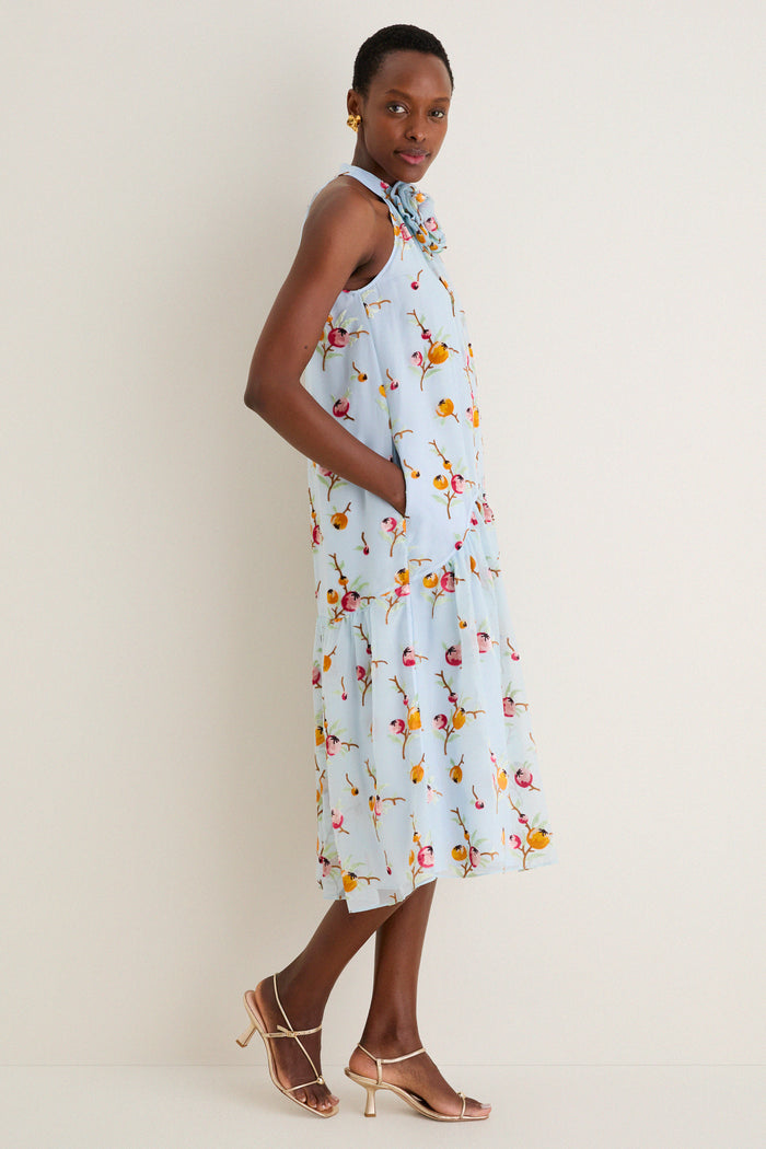 Blue Freya Print Tank Dress