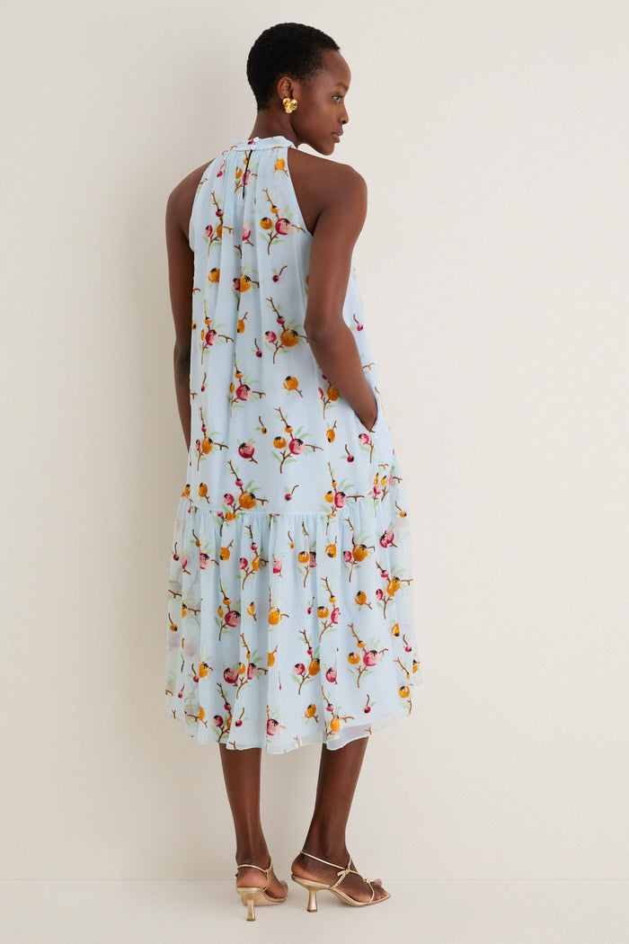 Blue Freya Print Tank Dress