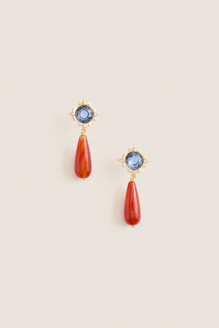Blue Multi Via Earrings