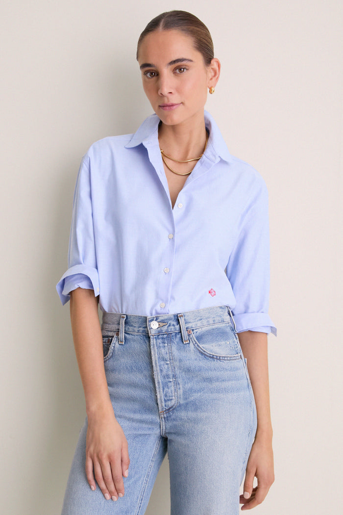 Blue Oxford Nadine Button Down