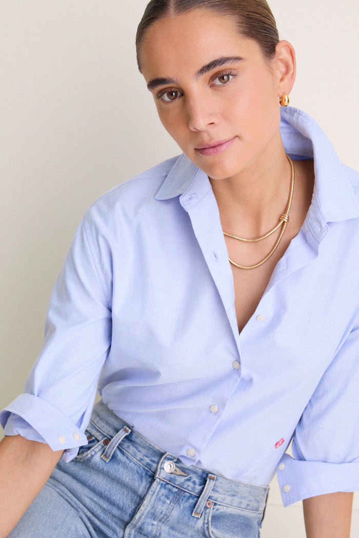 Blue Oxford Nadine Button Down