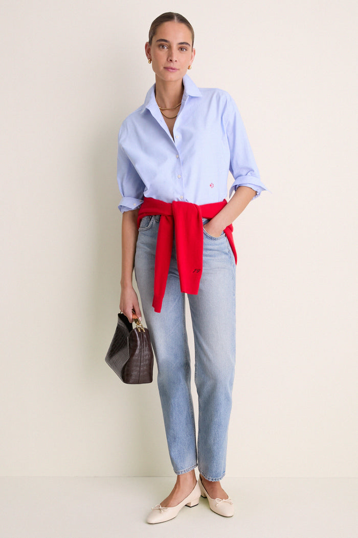 Blue Oxford Nadine Button Down