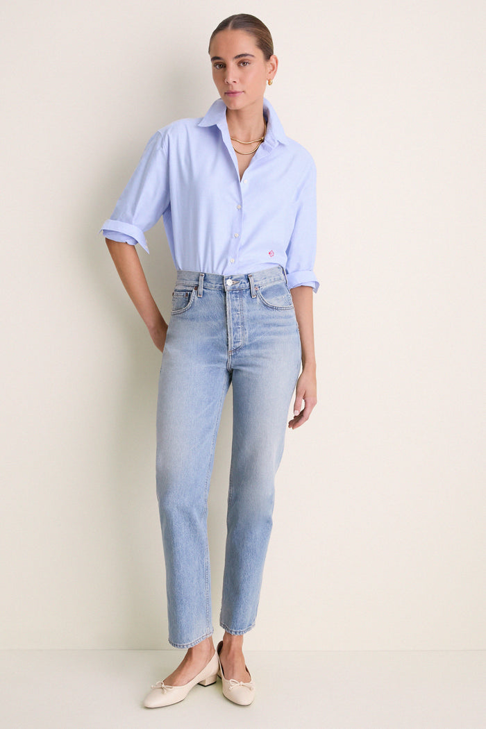 Blue Oxford Nadine Button Down