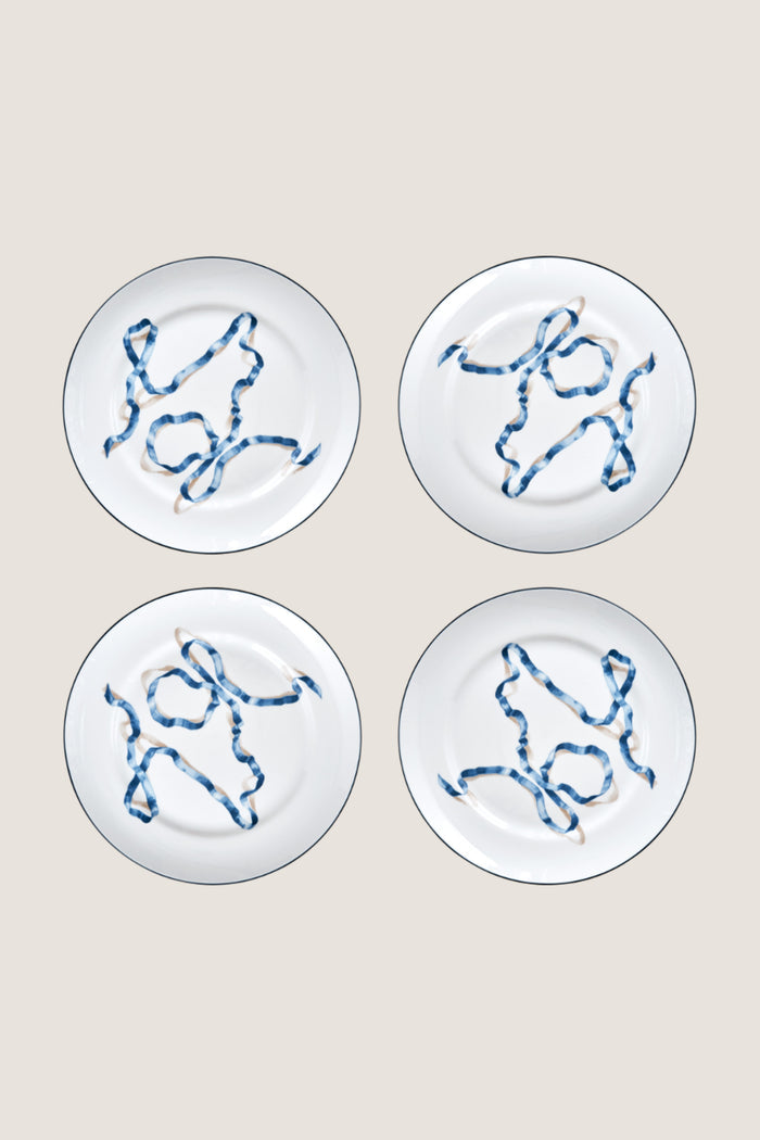 Blue Ribbon Dinner Plates (Set of 4)