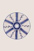 Blue Stripe Dessert Plate